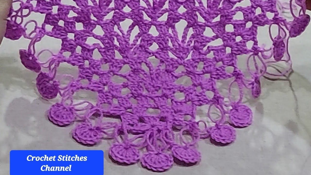 How to Crochet Shawl with Border Solomon Knot (easy tutorial)