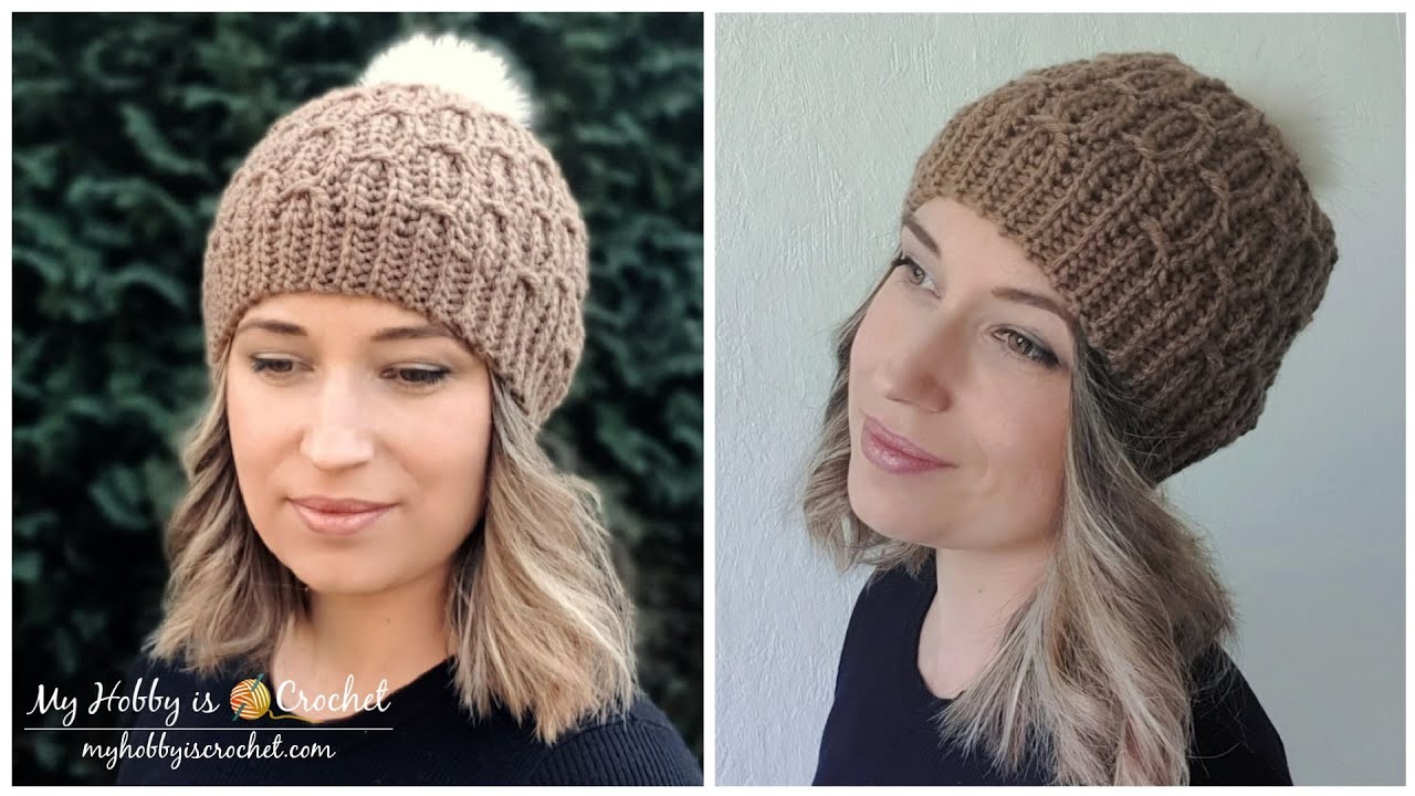 How to Crochet the MOCK CABLE HAT | My Hobby is Crochet