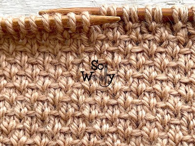 How to knit the Woven stitch pattern (four rows only!) - So Woolly