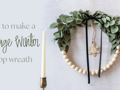 How to Make a Vintage Winter Hoop Wreath | Shabby Fabrics At Home