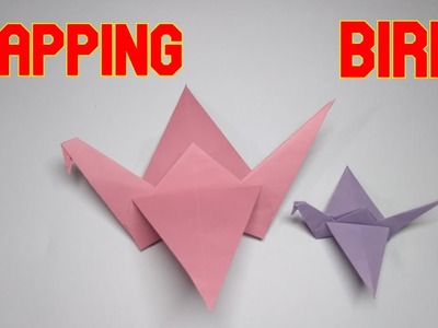 How To Make an Origami Flapping Bird  | Easy craft | DIY crafts