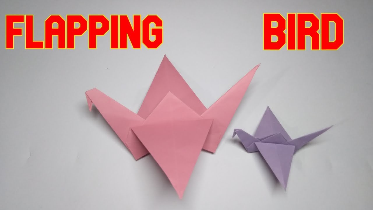 How To Make an Origami Flapping Bird  | Easy craft | DIY crafts