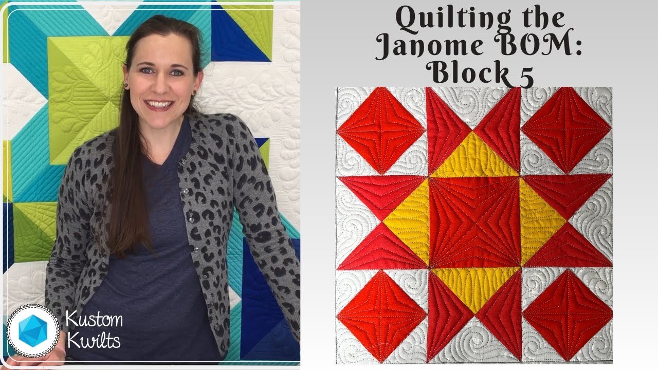 How to Quilt Rainbow BOM Block 5 - Quilt Maker Pro 20 With Joanna Marsh
