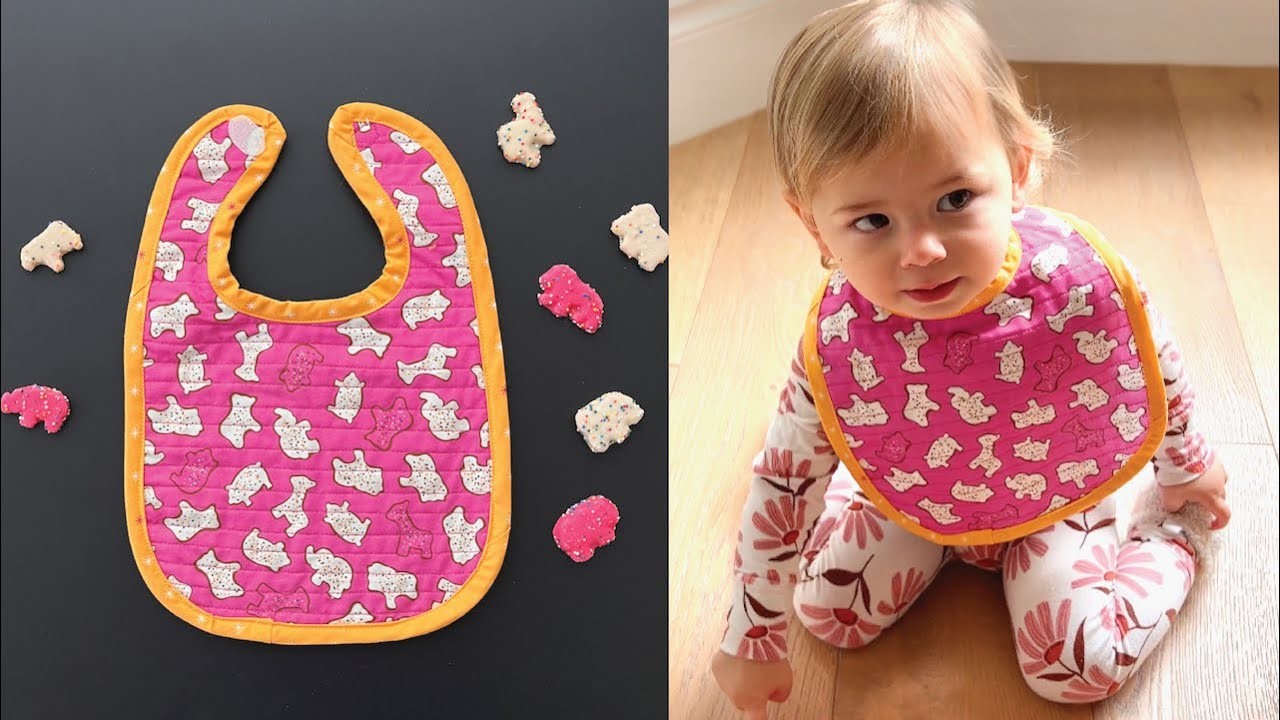 How to Sew a Baby Bib + FREE pattern - Easy!