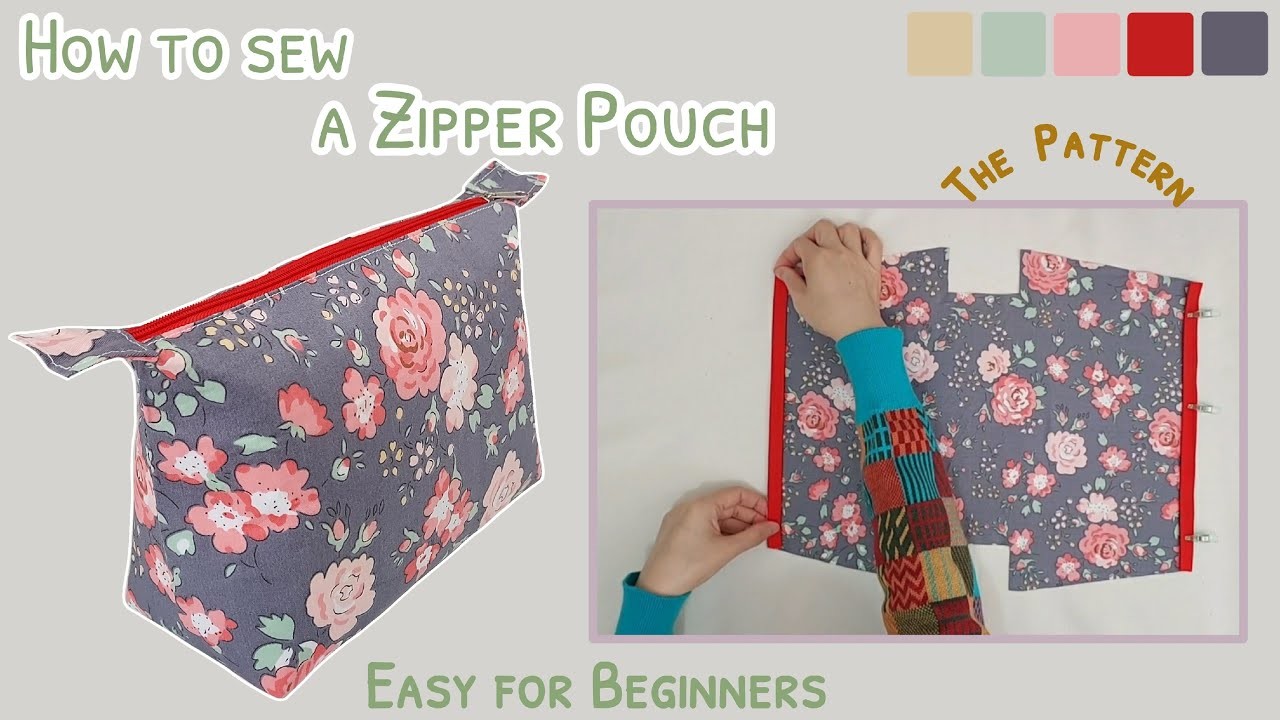 How to sew a zipper pouch | diy zipper pouch  | easy sew zipper pouch | easy sewing projects