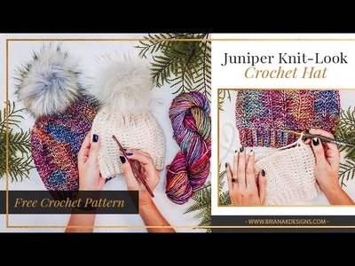 Juniper Knit-Look Crochet Hat Free Pattern