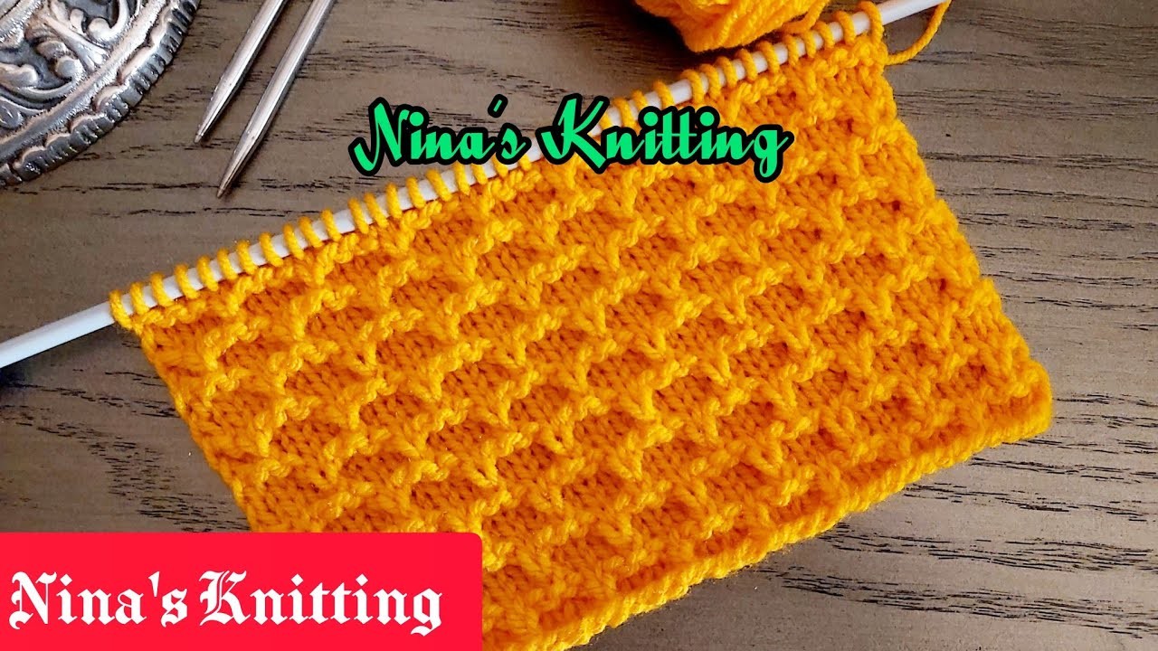 Knits & Purls Super Easy Knitting Pattern With English Subtitles
