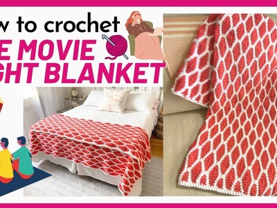 Learn to Crochet the The Movie Night Blanket .  SS238
