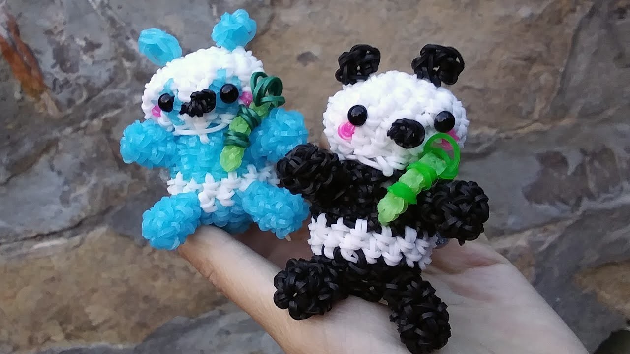 Loomigurumi Panda Tutorial (Rainbowloom)