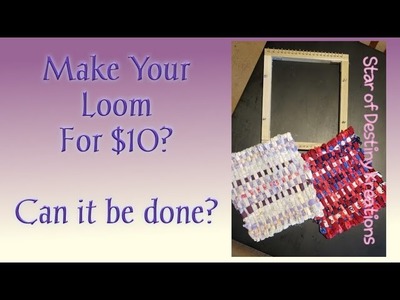 Making a Loom with Lowes Products Under $10 - Loom - Pin Loom - Kreative Ideas on a Budget
