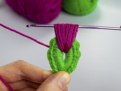 Oh my God! ???? Easy dazzling Crochet. Motivo floral Ganchillo