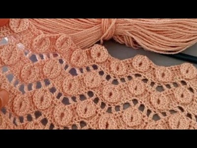 Perfect crochet pattern for jacket, blouse, blanket.Beauty of Crochet