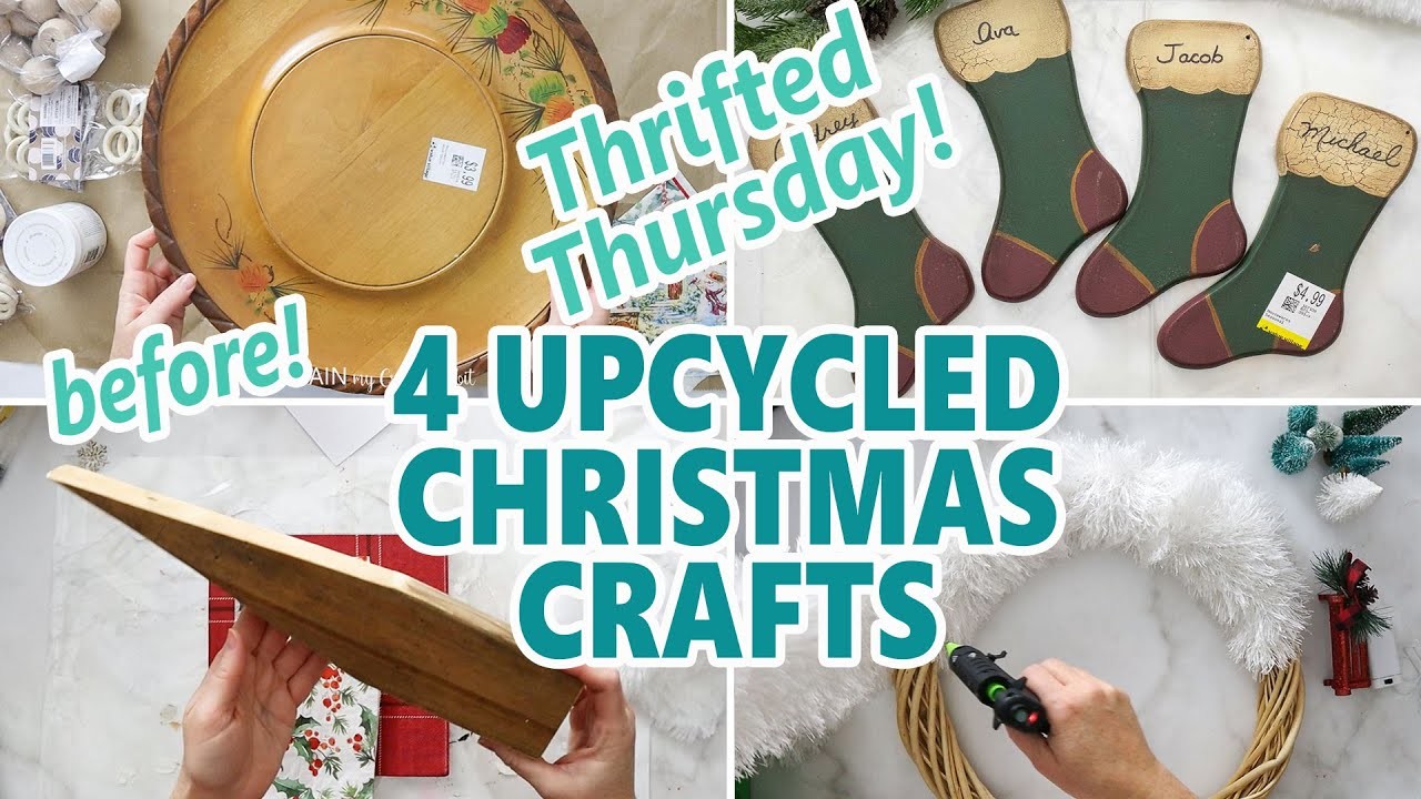 Pretty Upcycled Christmas Crafts and Decor