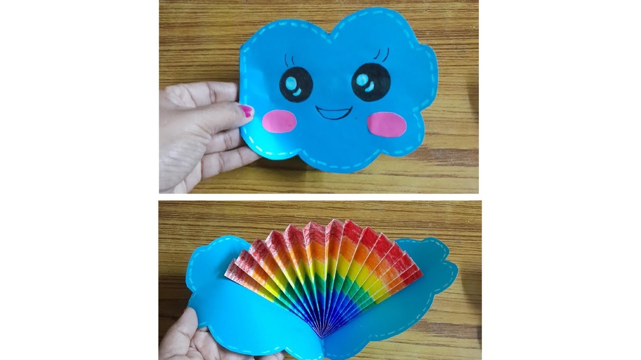 Rainbow greeting card||how to make rainbow greeting card for new year 2023