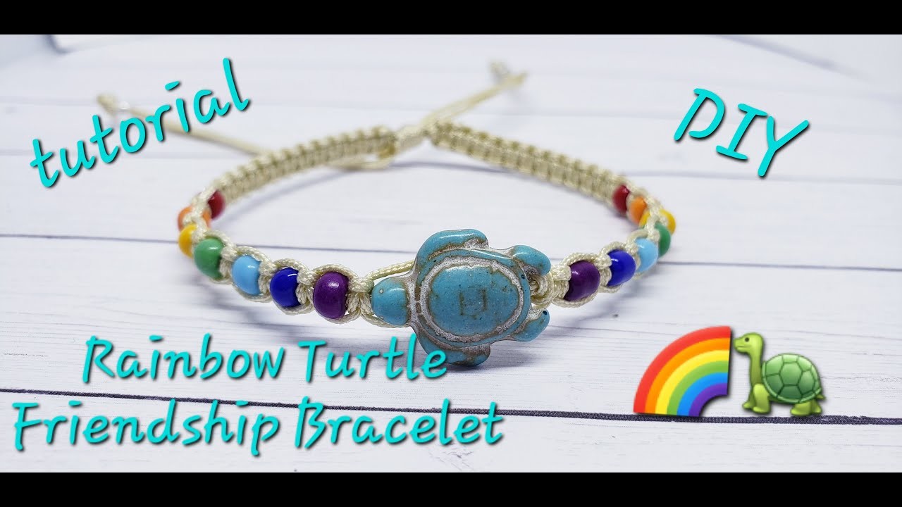 Rainbow ~ Sea Turtle | Friendship Bracelet TUTORIAL | DIY | Fun & Easy Crafts