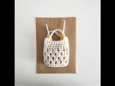 Siateczka na szydełku - Crochet, so cute, mini bag - easy to make, for beginners