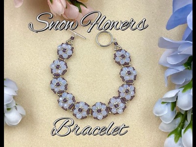 Snow Flowers Bracelet Tutorial