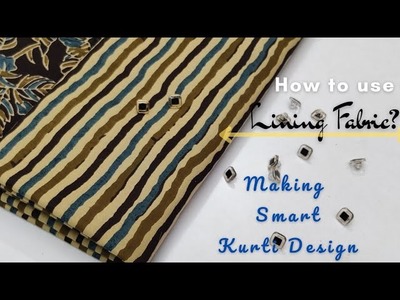 ????Stunning Long Kurti Design Cutting and Stitching. Pleated Kurti Design. V neck Design