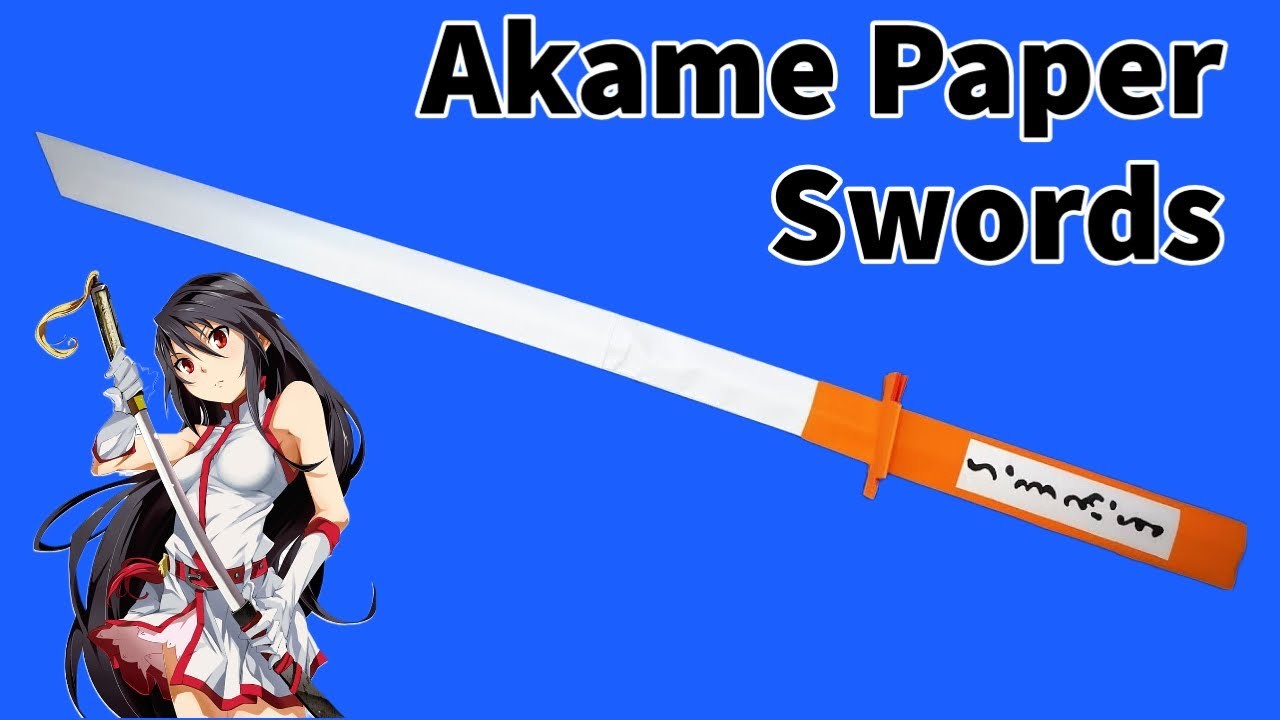 Unleash Your Inner Ninja: Crafting the Akame and Demon Slayer Paper Swords from Naruto!
