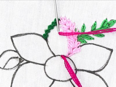Very creative wheatear stitch hand embroidery designs tutorial | step by step new stitching class