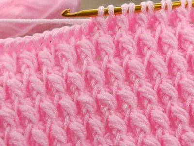 ⚡Veryy good ⚡⚡  * Super Easy  Crochet Baby Blanket For Beginners online Tutorial #tunisian #crochet