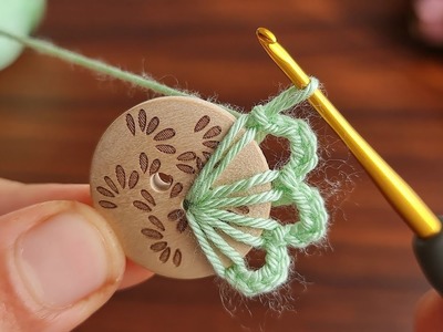 Wow!.Great design,knit with button ???? Super easy very useful crochet knitting sell and give as a gift