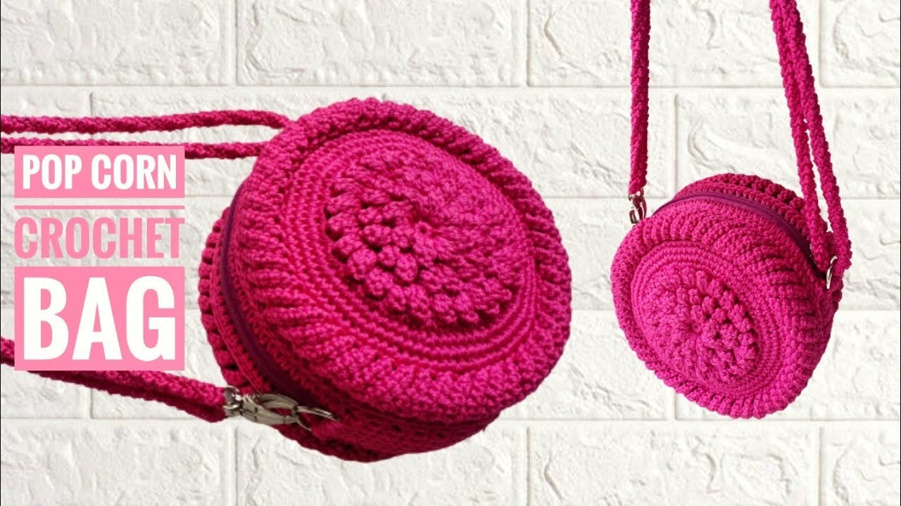 WOW ❤️ Latest Design || Tutorial Pop Corn Crochet Bag || Subtitles Available