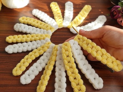Wow!Super easy eye catching crochet knitting???? Crochet is a decorative gift that you can use anywhere