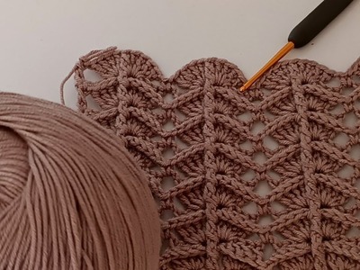 You won't believe how easy this model is! 2 rows of simple and beautiful crochet