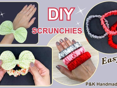 2 Ideas✨Scrunchies????| 2 Diy Scrunchies Sewing Tutorial | How to Make Hair Accessories Easy To Sew |