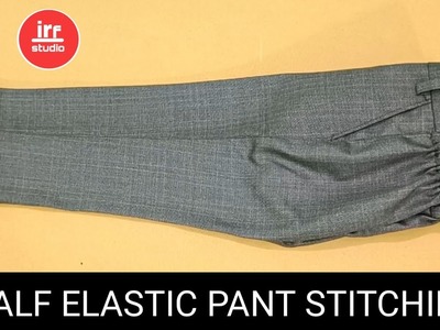 4 Year Boy Half Elastic Pant Stitching Full Tutorial | Back Elastic Pant Stitching Step By Step