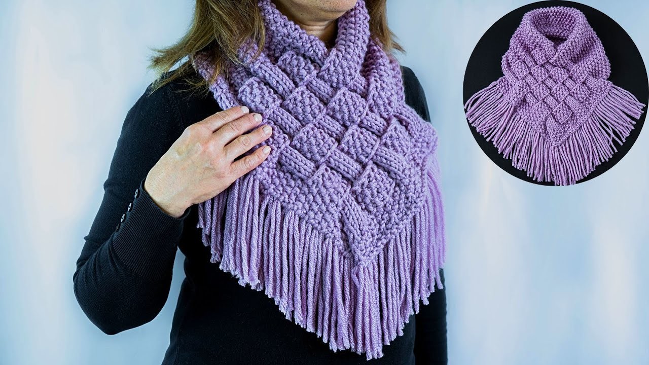 A splendid knitted scarf-snood - it knits quickly and simple, even a beginner can handle it!