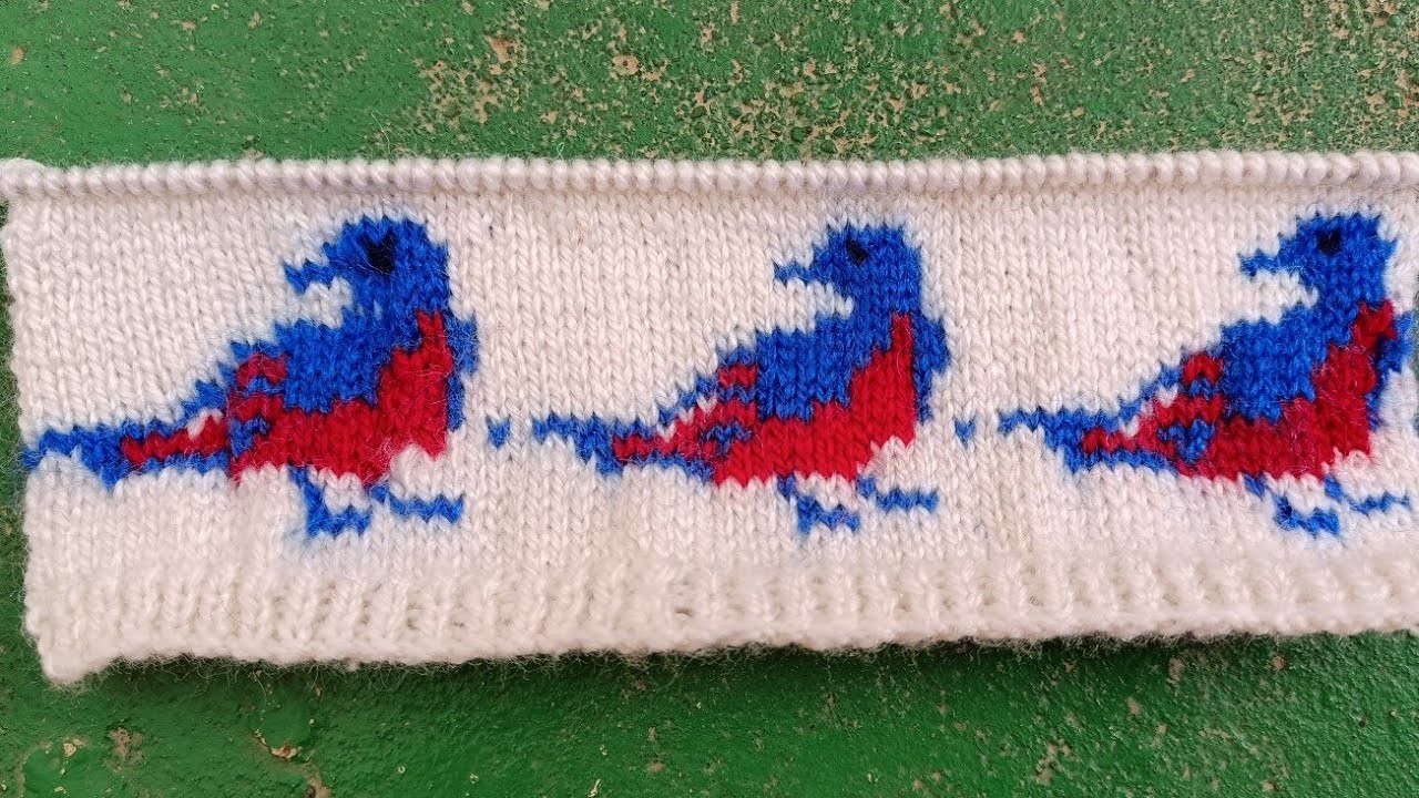 Bird Sweater design | beautiful knitting pattern