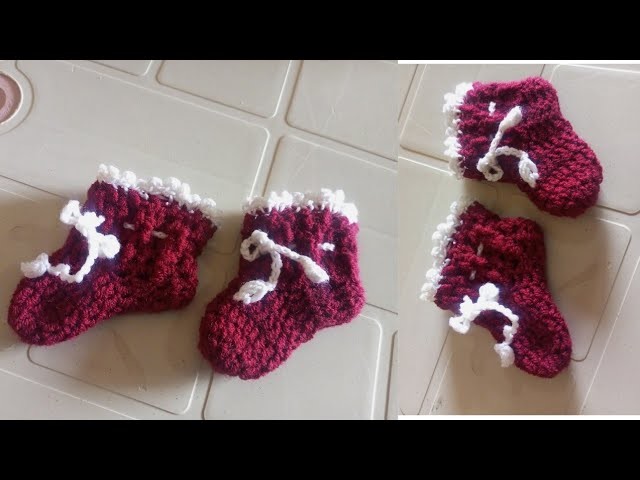 Crochet baby socks???? knitting pattern 2; 3 mo  wollon socks knitting champion