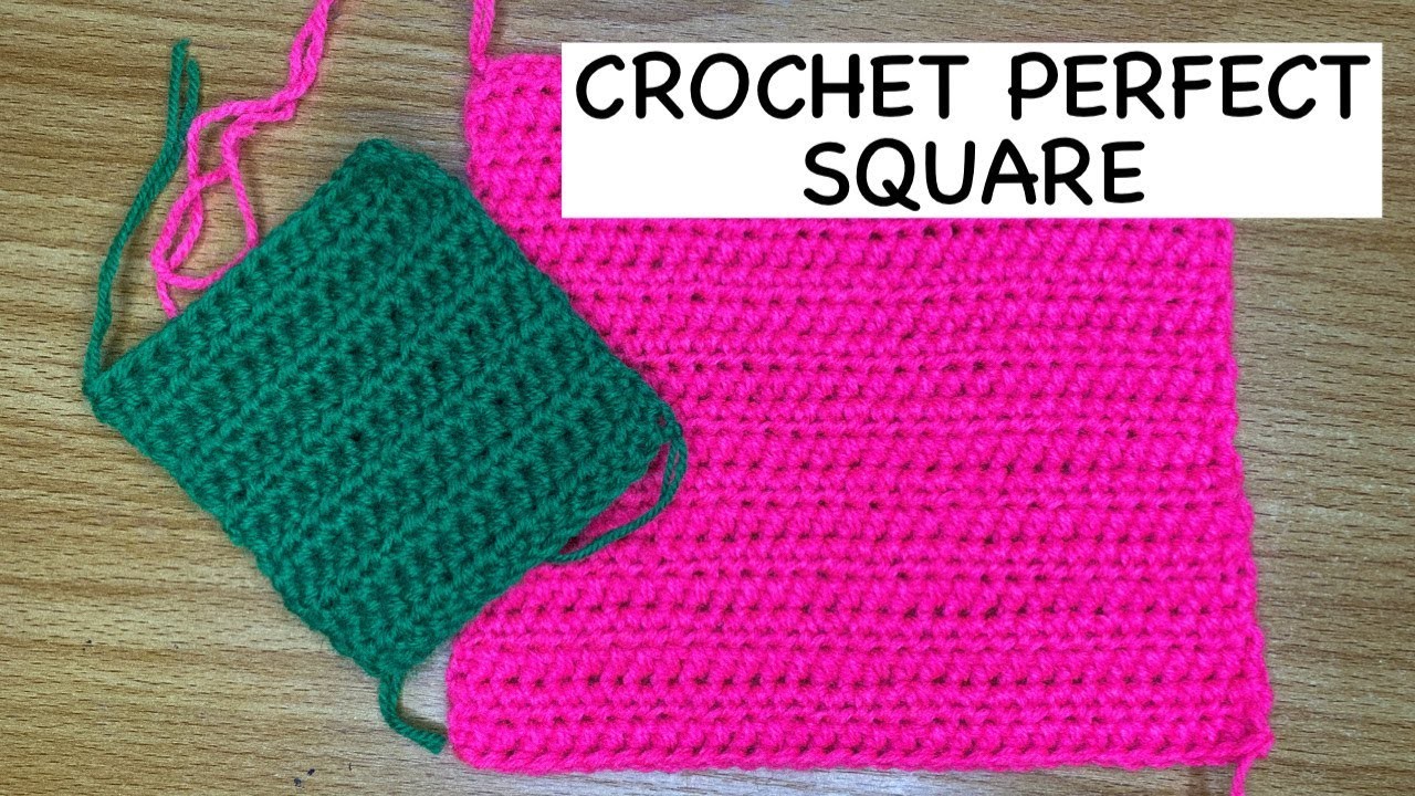 Crochet perfect square for beginners \\easy tutorial\\