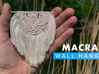 DIY: Macrame Wall Hanging on a Toothpick. Micro Macrame
