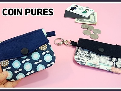 DIY Simple design! Making card & coin purse. sewing tutorial [Tendersmile Handmade]
