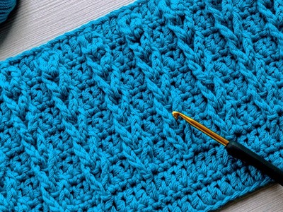 EASY Crochet for Beginners ✅.Azure Baby Blanket Crochet Pattern.How to Crochet.Crochet Tutorial