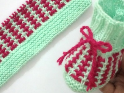 Easy Knitting Baby Booties , Shoes , Socks | Baby Woolen Shoes
