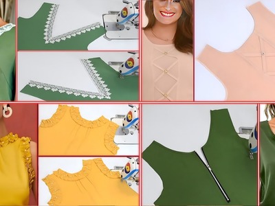 Easy Sewing Tips And Tricks For Beginners, 4 Beautiful Neck Designs, Sewing Tutorials for Beginners