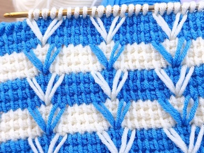Excellent ???????? Super Easy Tunisian Baby Blanket Pattern online tutorial for beginners #tunisian