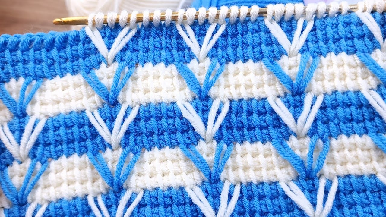 Excellent ???????? Super Easy Tunisian Baby Blanket Pattern online tutorial for beginners #tunisian