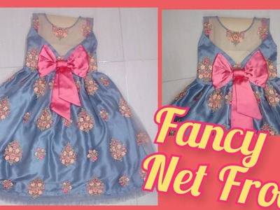 #fancy Net Party Wear Frock For 3 to 4yr Girl #beautiful Party Wear Frock  Using Net and Cancan