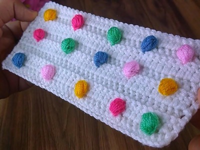 Fantastic crochet baby blanket ponpon #crochet #knitting