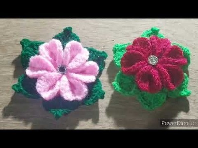 Free Crochet Patterns -Super Easy Knitting Flower Motif - Crochet For Beginners #crochet tığ çiçek
