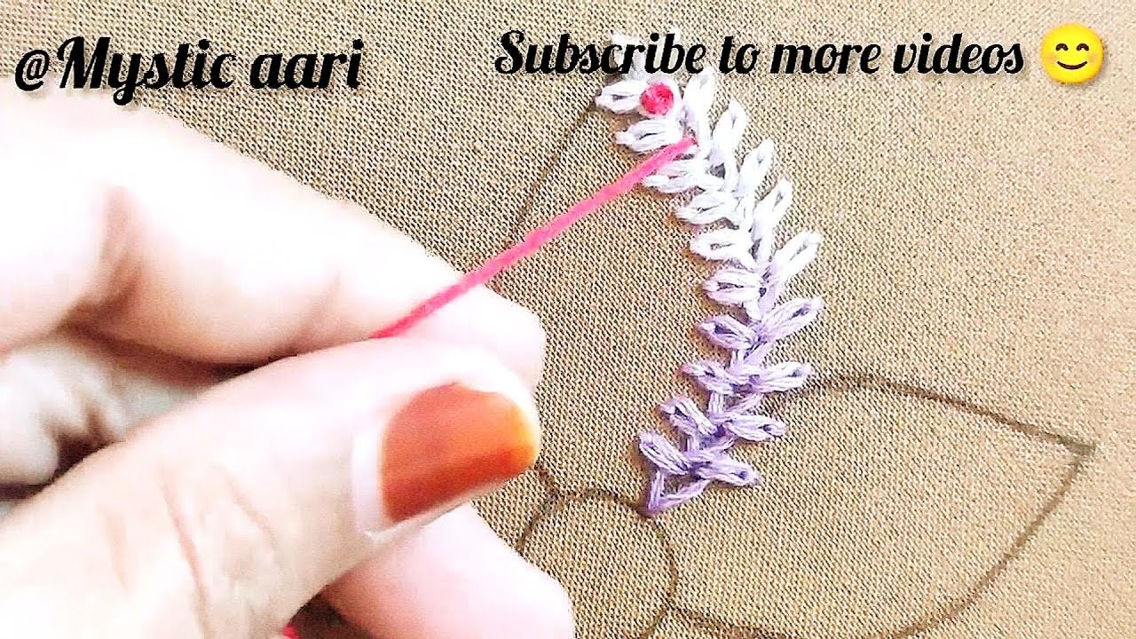 Hand Embroidery Amazing Flower Design With Simple Easy Super Embroidery Stitch Needle Work Tutorial