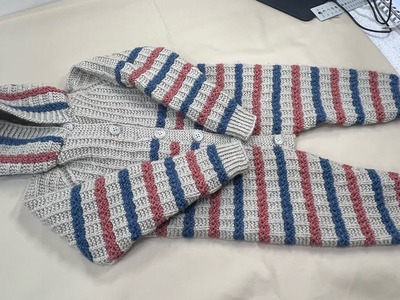Hand Knitted Romper (Onesie) with Hoodie - For ages 1-2 Years Old