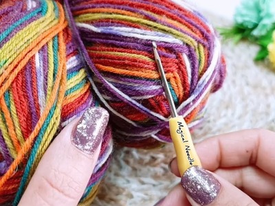 How Amazing When you turn a yarn into an Art ???? beautiful stitch. crochet patterns.crochet stitches