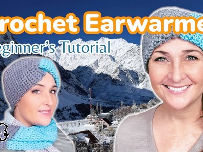 How to CROCHET an EAR WARMER for Absolute BEGINNERS!!????