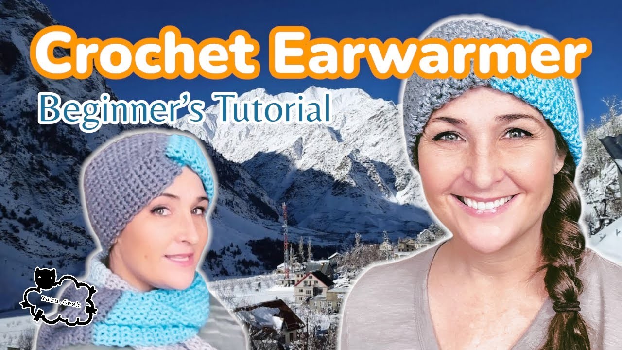 How to CROCHET an EAR WARMER for Absolute BEGINNERS!!????